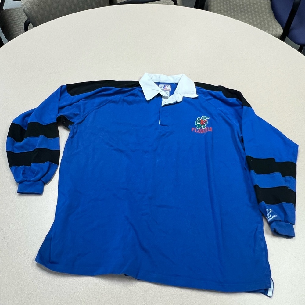 Vintage 90’s Logo Athletic Florida Gators Rugby Shirt Large 304